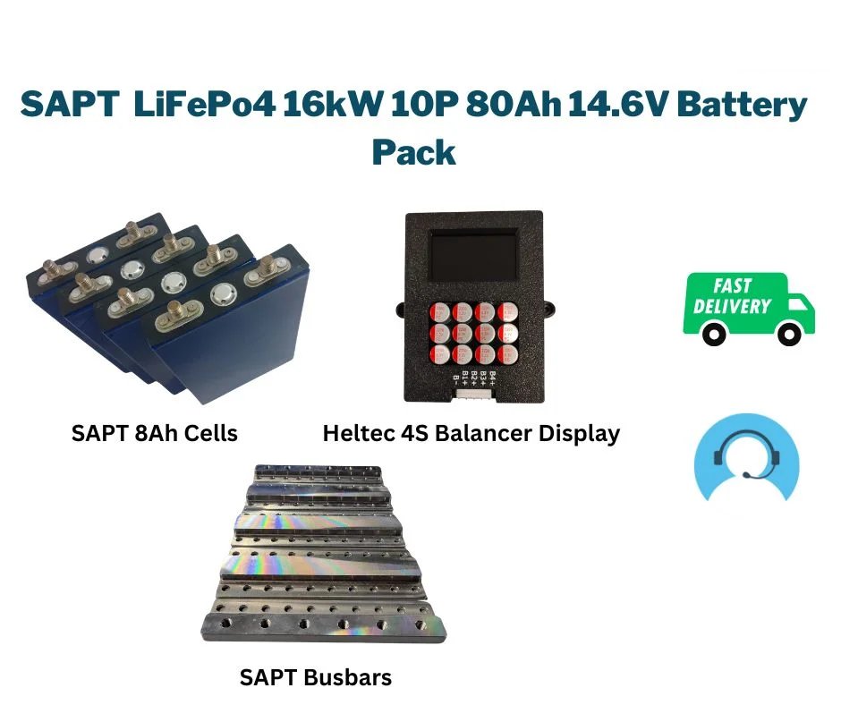 SAPT LiFePo4 16kW 10P 80Ah 14.6V Battery Pack