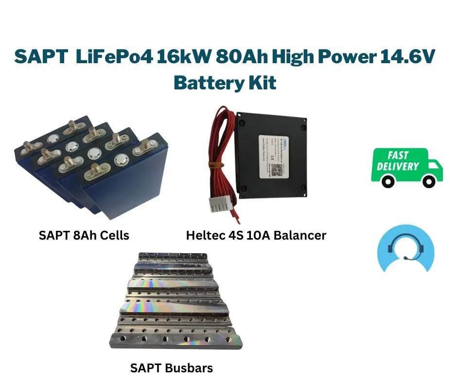SAPT LiFePo4 16kW 80Ah High Power 14.6V Battery Kit
