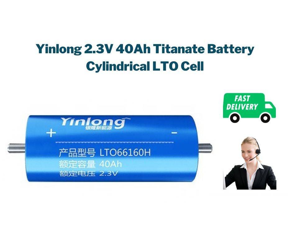 Yinlong 2.3V 40Ah Titanate Battery Cylindrical LTO Cell