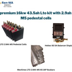 premium 16kw 43.5ah Lto kit with 2.9ah M5 pedestal cells