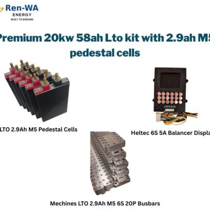 Premium 20kw 58ah Lto kit with 2.9ah M5 pedestal cells
